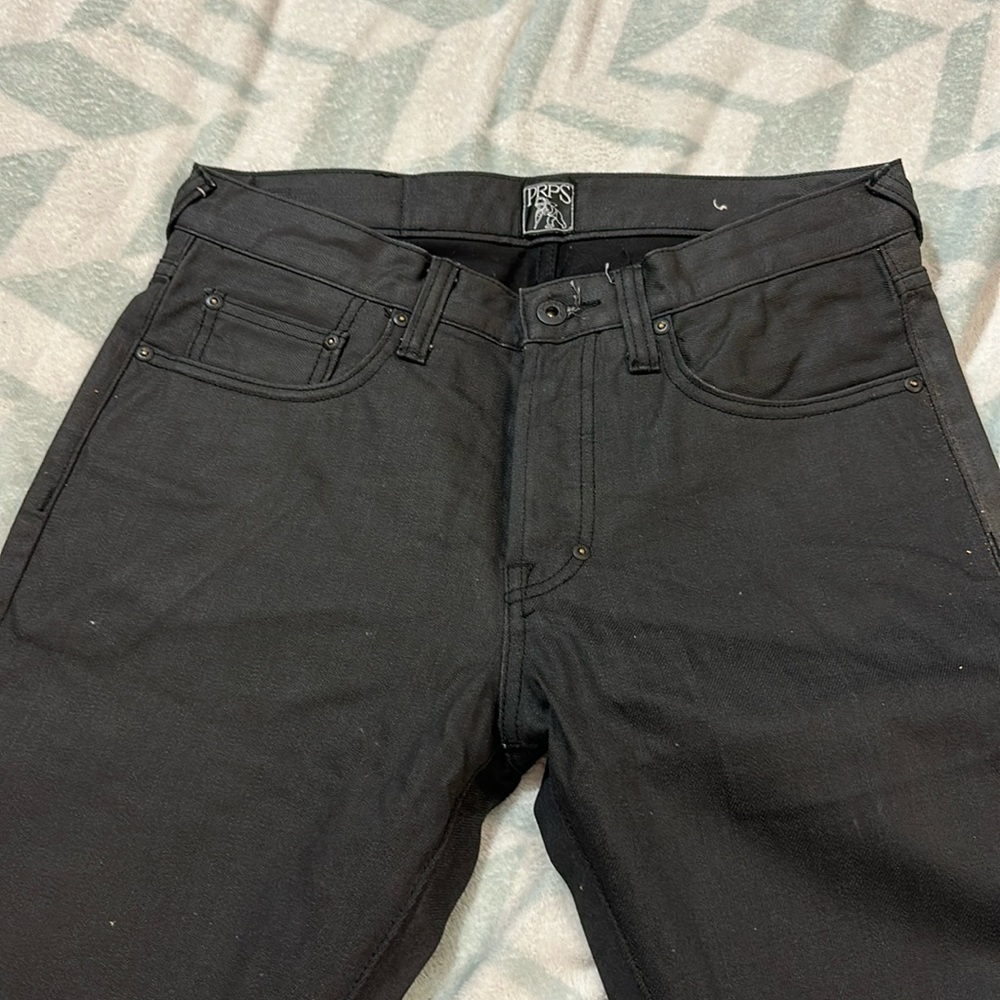 Professionally Dry Clean Only it says. Coated Black PRPS Sz 30.